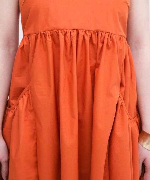 【セール】ギャザーポケットキャミワンピース（ワンピース）｜KBF（ケイビーエフ）