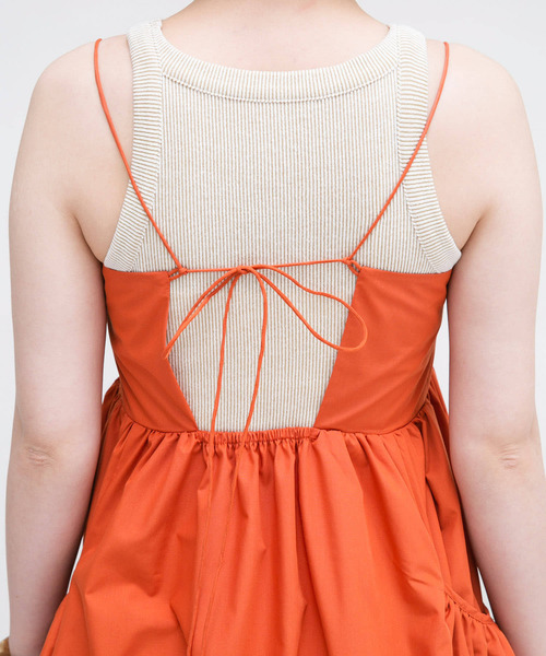 【セール】ギャザーポケットキャミワンピース（ワンピース）｜KBF（ケイビーエフ）