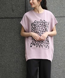 Munich | 40/2コットンジャージレオパードプリントプルオーバー(Tシャツ/カットソー)