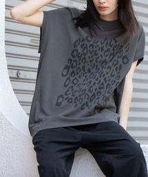 Munich | 40/2コットンジャージレオパードプリントプルオーバー(Tシャツ/カットソー)