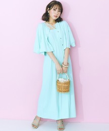 ＜大きいサイズ＞ ワンピース＋カーディガンセットアップ marun