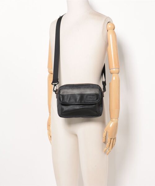 EDWIN(エドウィン)の「【EDWIN/エドウィン】別注PUミニショルダー(ショルダーバッグ・メンズ・ブラック/ブラウン・FREE)」の6枚目の写真