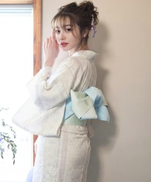 CELEN | 【リバーシブル帯/浴衣4点セット】浴衣・平帯・腰紐2本《粋な涼風浴衣》(浴衣)