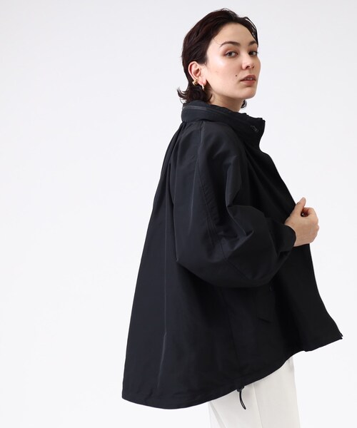 GALLEST（ギャレスト）の「◆フォルムシルエット タフタコート【ウォッシャブル】（その他アウター・レディース・オフホワイト/ブラック・36/40/05/38）」の3枚目の写真
