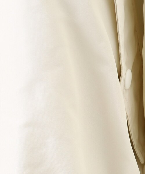 GALLEST（ギャレスト）の「◆フォルムシルエット タフタコート【ウォッシャブル】（その他アウター・レディース・オフホワイト/ブラック・36/40/05/38）」の22枚目の写真