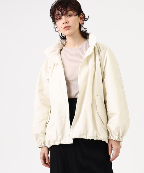 GALLEST（ギャレスト）の「◆フォルムシルエット タフタコート【ウォッシャブル】（その他アウター・レディース・オフホワイト/ブラック・36/40/05/38）」の21枚目の写真