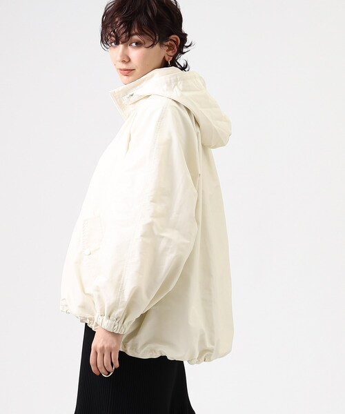 GALLEST（ギャレスト）の「◆フォルムシルエット タフタコート【ウォッシャブル】（その他アウター・レディース・オフホワイト/ブラック・36/40/05/38）」の19枚目の写真
