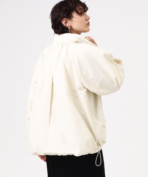 GALLEST（ギャレスト）の「◆フォルムシルエット タフタコート【ウォッシャブル】（その他アウター・レディース・オフホワイト/ブラック・36/40/05/38）」の17枚目の写真