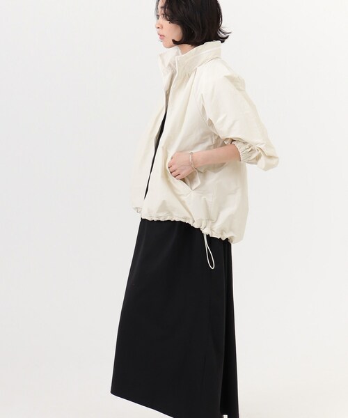 GALLEST（ギャレスト）の「◆フォルムシルエット タフタコート【ウォッシャブル】（その他アウター・レディース・オフホワイト/ブラック・36/40/05/38）」の11枚目の写真