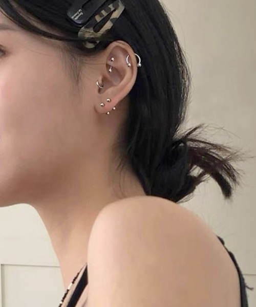 almo(アルモ)の「バーベルデザインミニピアス/ペア(RO)(ピアス(両耳用)・レディース・その他1/その他2・2.5/3/4/5/6/8/10/12)」の3枚目の写真