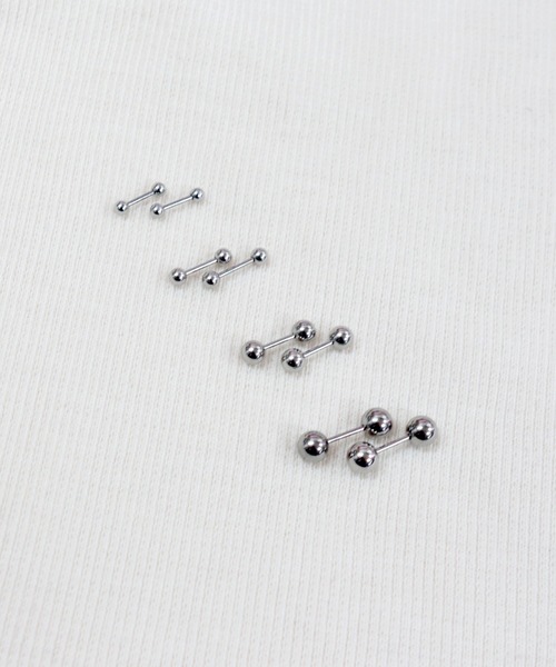 almo(アルモ)の「バーベルデザインミニピアス/ペア(RO)(ピアス(両耳用)・レディース・その他1/その他2・2.5/3/4/5/6/8/10/12)」の6枚目の写真