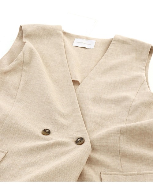 Settimissimo（セッティミッシモ）の「リネンライク ワイドオールインワン（ワンピース・レディース・ブラック/ベージュ・FREE）」の11枚目の写真