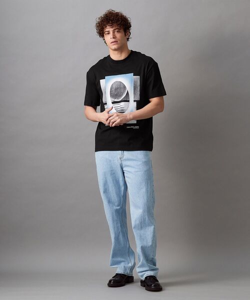 【 】カルバンクライン フォトプリント 半袖Tシャツ セール】メタフォトプリント Tシャツ（Tシャツ/カットソー