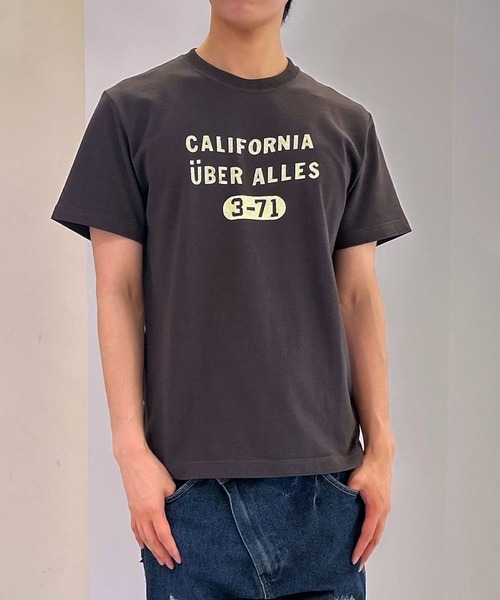 GREEN BOWL(グリーンボウル)の「【日本製】グリーンボウル 【GREEN BOWL】Organic CottonT-shirts (A柄 CALIFORNIA)(Tシャツ/カットソー・レディース・ダークネイビー/オフホワイト/ブラック・M/L/XL)」の3枚目の写真