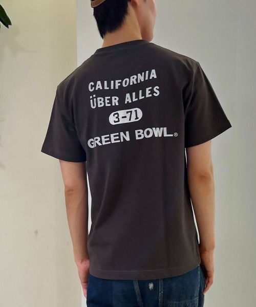 GREEN BOWL(グリーンボウル)の「【日本製】グリーンボウル 【GREEN BOWL】Organic CottonT-shirts (A柄 CALIFORNIA)(Tシャツ/カットソー・レディース・ダークネイビー/オフホワイト/ブラック・M/L/XL)」の15枚目の写真