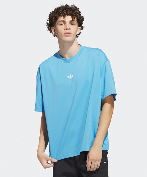adidas(アディダス)の「adidas/アディダス クラシック 半袖Tシャツ(ジェンダーニュートラル)(Tシャツ/カットソー・メンズ・ライトブルー/アイボリー・M/L/2XL/XL)」の11枚目の写真