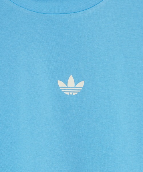 adidas(アディダス)の「adidas/アディダス クラシック 半袖Tシャツ(ジェンダーニュートラル)(Tシャツ/カットソー・メンズ・ライトブルー/アイボリー・M/L/2XL/XL)」の16枚目の写真