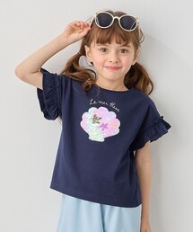 接触冷感 しろくま ミラクルスパンコール Tシャツ