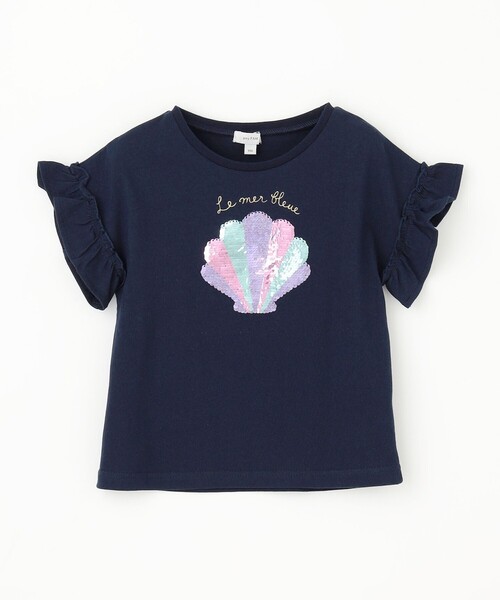 ANY（エニィ）の「接触冷感 しろくま ミラクルスパンコール Tシャツ（Tシャツ/カットソー・キッズ・ライラック系/ネイビー系/ライトイエロー系・100/130/120/110）」の19枚目の写真