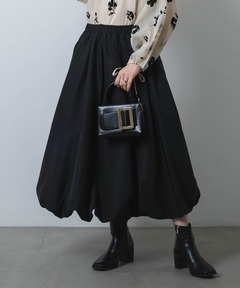 VOLUME MIDI SKIRT CRAPE（スカート）｜Mardi Mercredi（マルディ