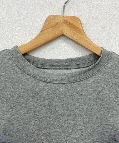 Futier land(フューティアランド)の「マルチwayチュールドッキングプルオーバー(Tシャツ/カットソー・レディース・オフホワイト/杢グレー/ブラック・FREE)」の19枚目の写真