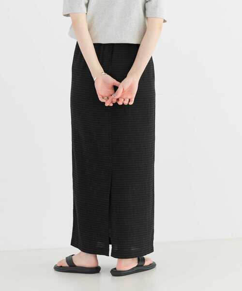 URBAN RESEARCH（アーバンリサーチ）の「シャーリングカットスカート（スカート・レディース・ブラック/アイボリー・FREE）」の5枚目の写真