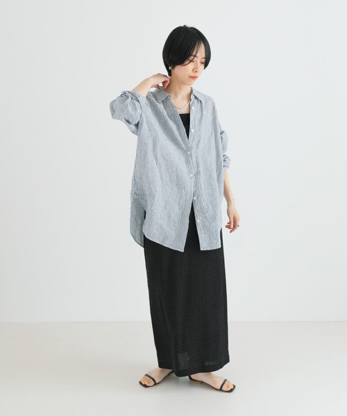 URBAN RESEARCH（アーバンリサーチ）の「シャーリングカットスカート（スカート・レディース・ブラック/アイボリー・FREE）」の7枚目の写真