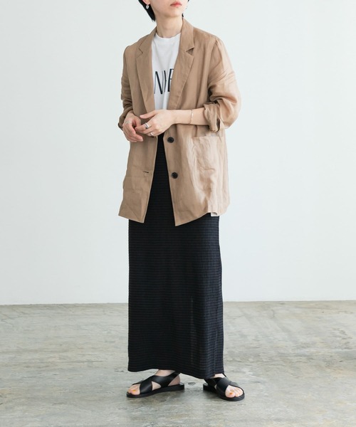 URBAN RESEARCH（アーバンリサーチ）の「シャーリングカットスカート（スカート・レディース・ブラック/アイボリー・FREE）」の8枚目の写真