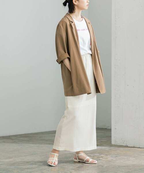 URBAN RESEARCH（アーバンリサーチ）の「シャーリングカットスカート（スカート・レディース・ブラック/アイボリー・FREE）」の12枚目の写真