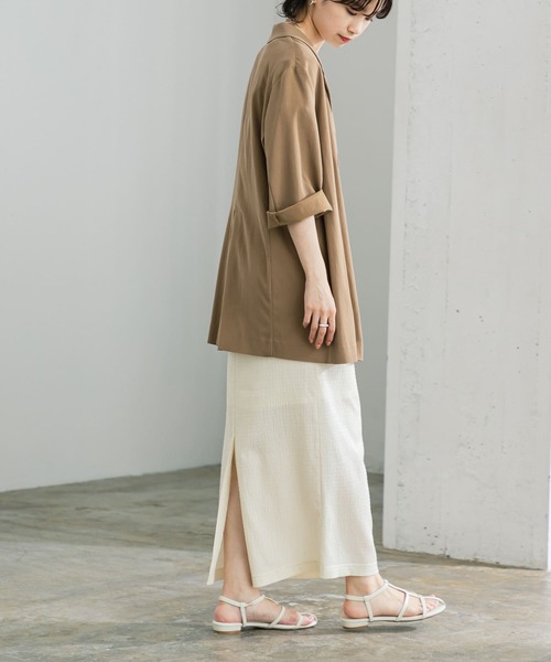 URBAN RESEARCH（アーバンリサーチ）の「シャーリングカットスカート（スカート・レディース・ブラック/アイボリー・FREE）」の13枚目の写真