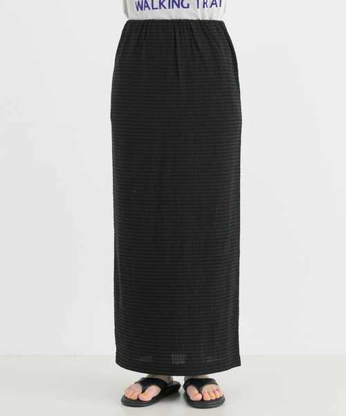 URBAN RESEARCH（アーバンリサーチ）の「シャーリングカットスカート（スカート・レディース・ブラック/アイボリー・FREE）」の17枚目の写真