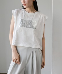 【関税込】 袖なし Tシャツ - ホワイト Tシャツ(ホワイト) - ZAP 【西海岸系ストリートファッションの