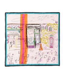 manipuri | manipuri LONDON CITY シルクスカーフ(バンダナ/スカーフ)