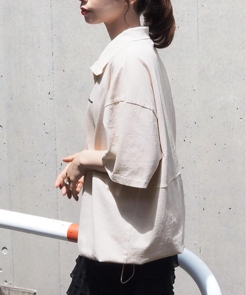 tiptop(ティップトップ)の「ハーフジップアソートプルオーバー(Tシャツ/カットソー・レディース・アイボリー/ブラック系その他/ネイビー系/ホワイト系その他・FREE)」の9枚目の写真