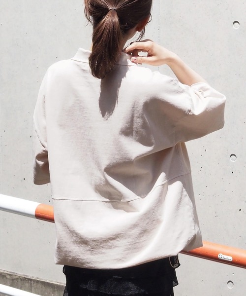 tiptop(ティップトップ)の「ハーフジップアソートプルオーバー(Tシャツ/カットソー・レディース・アイボリー/ブラック系その他/ネイビー系/ホワイト系その他・FREE)」の10枚目の写真