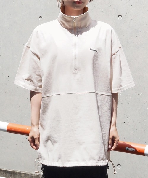 tiptop(ティップトップ)の「ハーフジップアソートプルオーバー(Tシャツ/カットソー・レディース・アイボリー/ブラック系その他/ネイビー系/ホワイト系その他・FREE)」の12枚目の写真