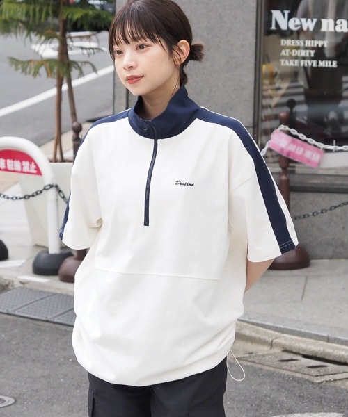 tiptop(ティップトップ)の「ハーフジップアソートプルオーバー(Tシャツ/カットソー・レディース・アイボリー/ブラック系その他/ネイビー系/ホワイト系その他・FREE)」の21枚目の写真