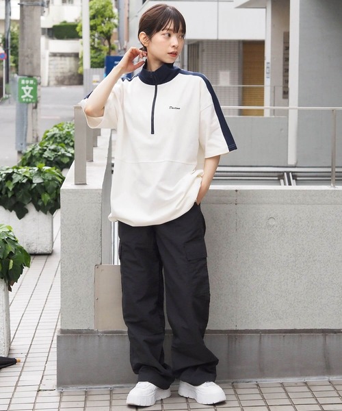 tiptop(ティップトップ)の「ハーフジップアソートプルオーバー(Tシャツ/カットソー・レディース・アイボリー/ブラック系その他/ネイビー系/ホワイト系その他・FREE)」の22枚目の写真