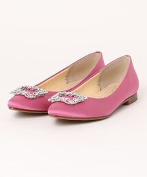 JOLI ENCORE ジョリー　アンコール FLAT BIJOU PUMPS フラットビジューパンプス JE-MS101 ST/PINK