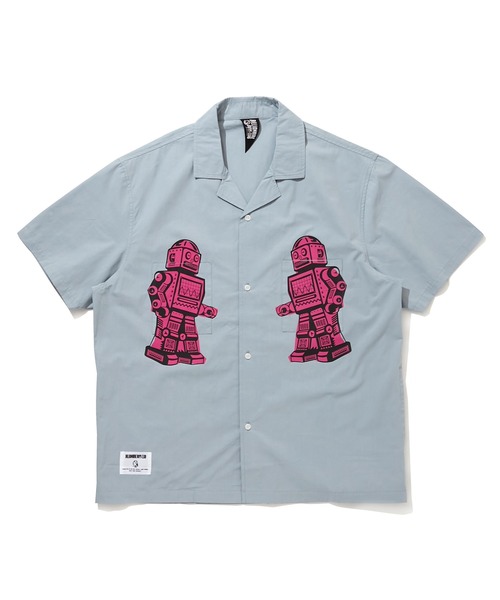 BILLIONAIRE BOYS CLUB（ビリオネア・ボーイズ・クラブ）の「OPEN COLLAR SHIRT（シャツ/ブラウス・メンズ・ブルー/ベージュ/ホワイト・LARGE/X-LARGE/MEDIUM）」の3枚目の写真