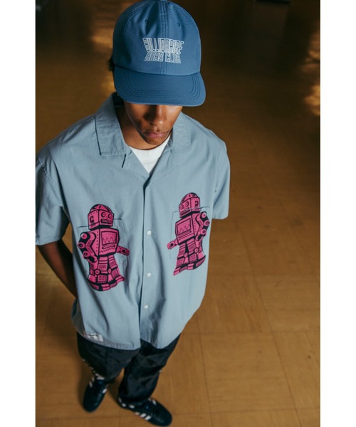 BILLIONAIRE BOYS CLUB（ビリオネア・ボーイズ・クラブ）の「OPEN COLLAR SHIRT（シャツ/ブラウス・メンズ・ブルー/ベージュ/ホワイト・LARGE/X-LARGE/MEDIUM）」の4枚目の写真