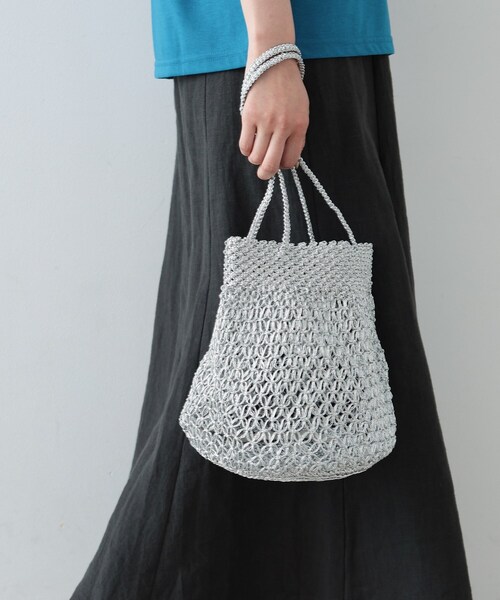 GALLEST（ギャレスト）の「◆【THE BAGMATI】メッシュバッグ（ハンドバッグ・レディース・ブラック/ベビーピンク/シルバー・00）」の4枚目の写真