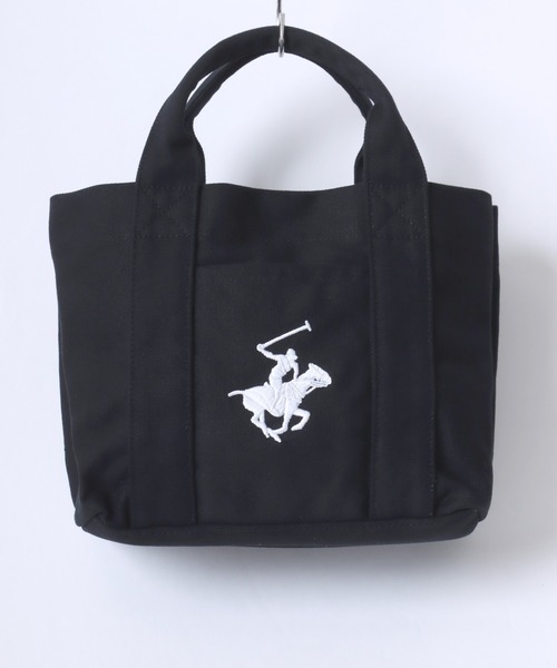 BEVERLY HILLS POLO CLUB(ビバリーヒルズポロクラブ)の「BEVERLY HILLS POLO CLUB/ビバリーヒルズポロクラブ キャンバス ロゴ ワンポイント刺繍 ミニトートバッグ/ランチバッグ/レディース メンズ(トートバッグ・レディース・ブラック/ホワイト×ネイビー/ホワイト×ブルー/ブラウン系その他/ベージュ系その他・FREE)」の13枚目の写真