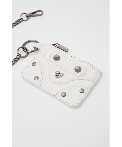 SLY（スライ）の「CHAIN HANGING POUCH チェーン ハンギング ポーチ（ポーチ・レディース・ブラック/ホワイト・FREE）」の9枚目の写真