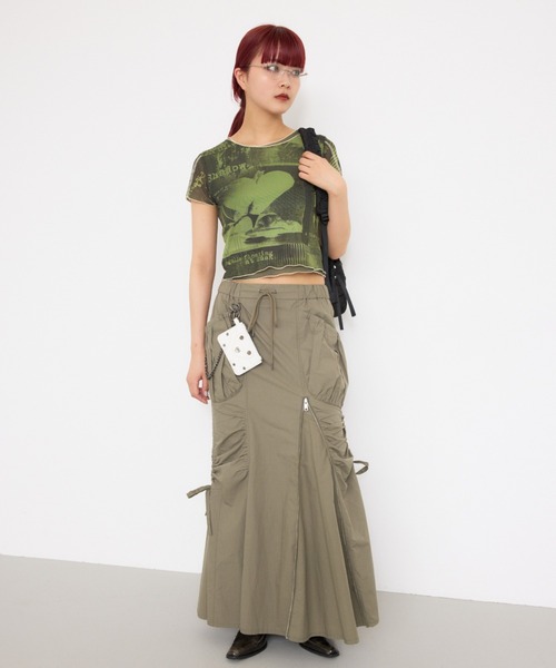 SLY（スライ）の「CHAIN HANGING POUCH チェーン ハンギング ポーチ（ポーチ・レディース・ブラック/ホワイト・FREE）」の15枚目の写真