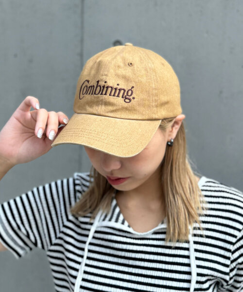 CIAOPANIC（チャオパニック）の「刺繍ロゴカラーキャップ（キャップ・レディース・ブラウン/ピンク・FREE）」の2枚目の写真