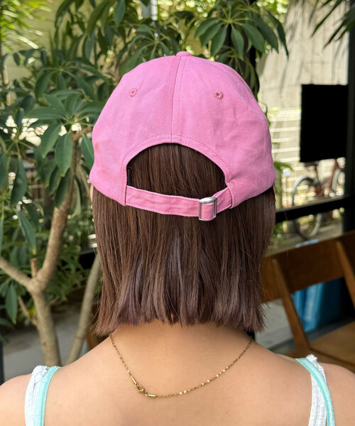 CIAOPANIC（チャオパニック）の「刺繍ロゴカラーキャップ（キャップ・レディース・ブラウン/ピンク・FREE）」の5枚目の写真