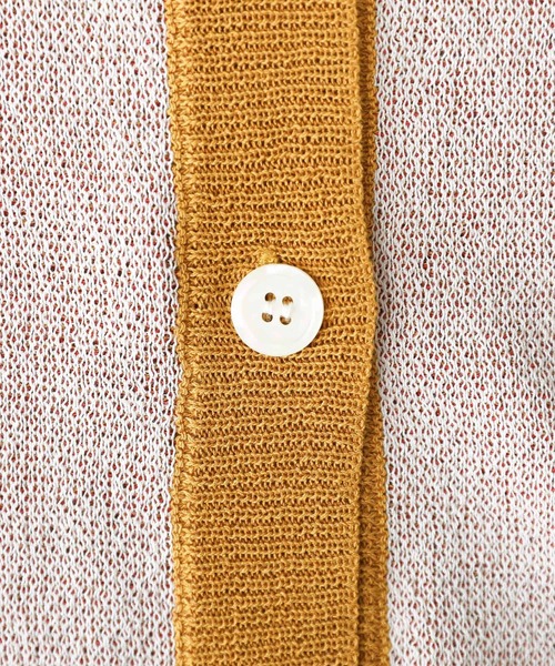 somari imagination（ソマリ イマジネーション）の「『フラワージャカードサマーニットカーデ』（カーディガン/ボレロ・レディース・ブルー/マスタード・FREE）」の7枚目の写真