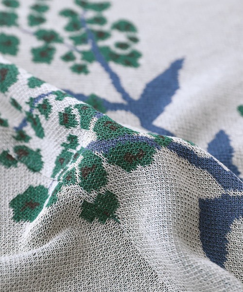 somari imagination（ソマリ イマジネーション）の「『フラワージャカードサマーニットカーデ』（カーディガン/ボレロ・レディース・ブルー/マスタード・FREE）」の9枚目の写真