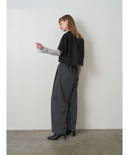 ELENDEEK（エレンディーク）の「ラメシアーハイネックニット（ニット/セーター・レディース・シルバー/ブラック/オレンジ・FREE）」の21枚目の写真